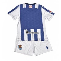 Real Sociedad Replika babykläder Hemmaställ Barn 2025-26 Kortärmad (+ korta byxor)